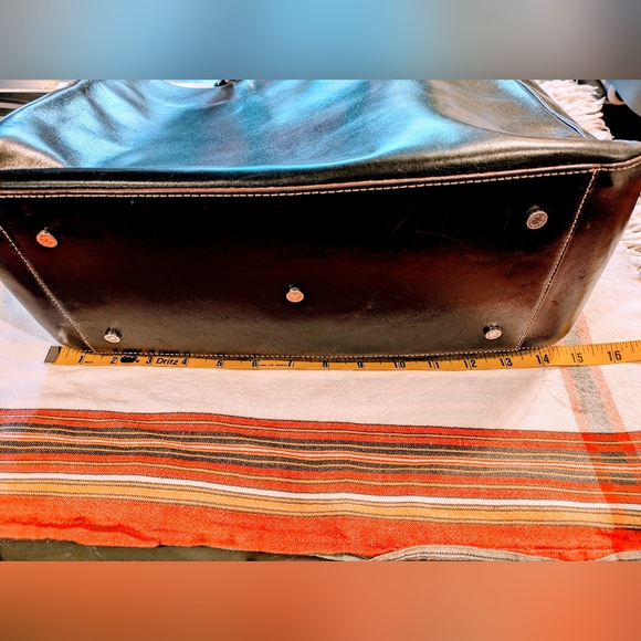 VTG 1990's Carolee Leather Tote - Picture 8 of 14